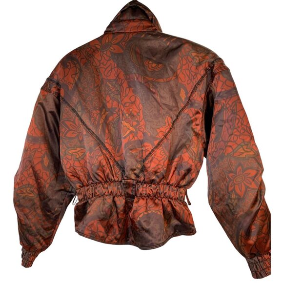 VTG 90s Womens 10 Obermeyer Ski Jacket Floral Print EUC  RAA10419 - Picture 5 of 13